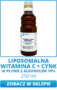 Liposomalna witamina c + cynk 250ml ActiNovo